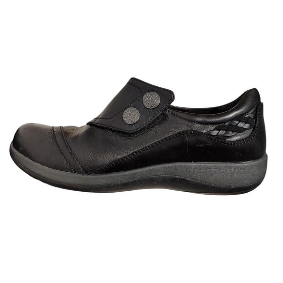 Aetrex Karina Monk Strap Shoes Close Toe Leather Black Womens US 9-9.5 UK 7-7.5 - Picture 6 of 10